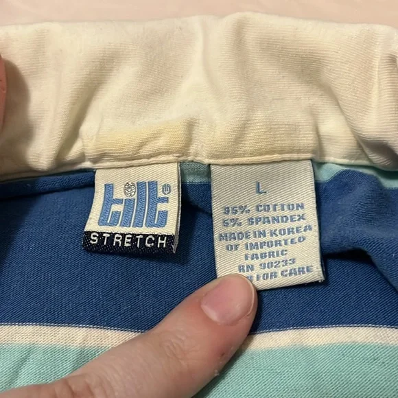 PacSun Y2K Stretchy Polo Shirt Size L - Picture 3 of 3